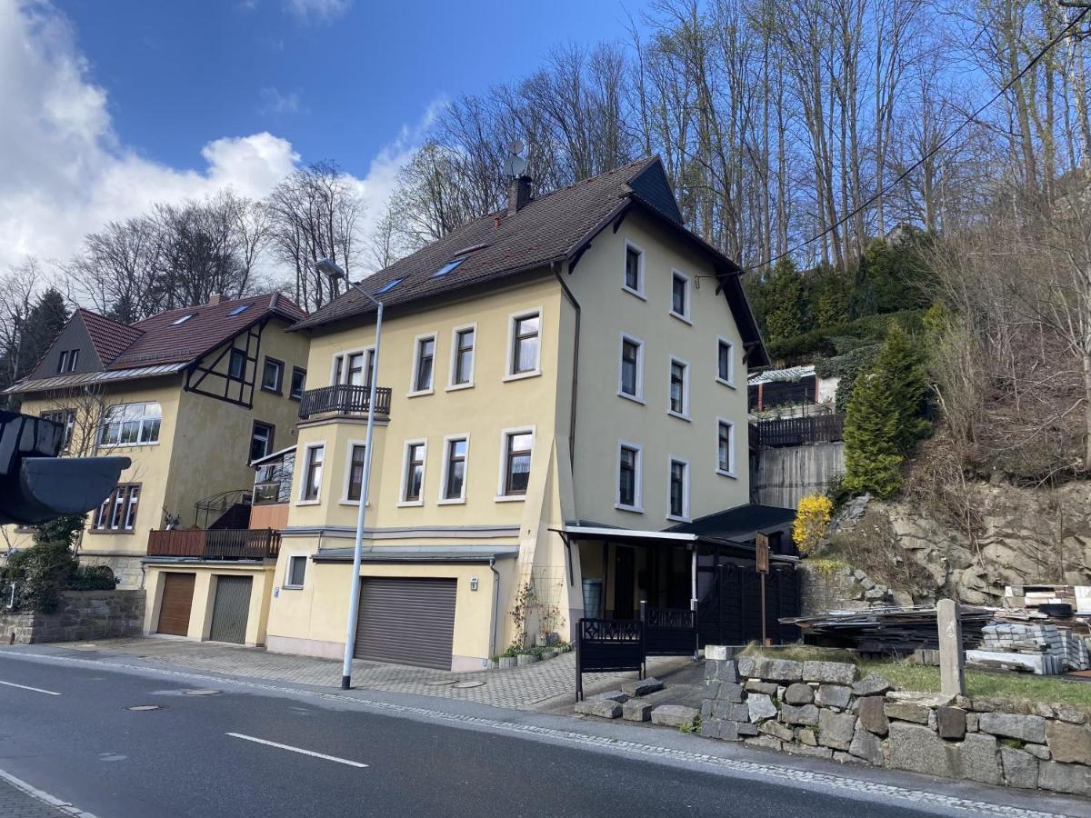 Waldblickwohnung Mit Schoener Terrasse Und Kamin Sebnitz Exterior foto