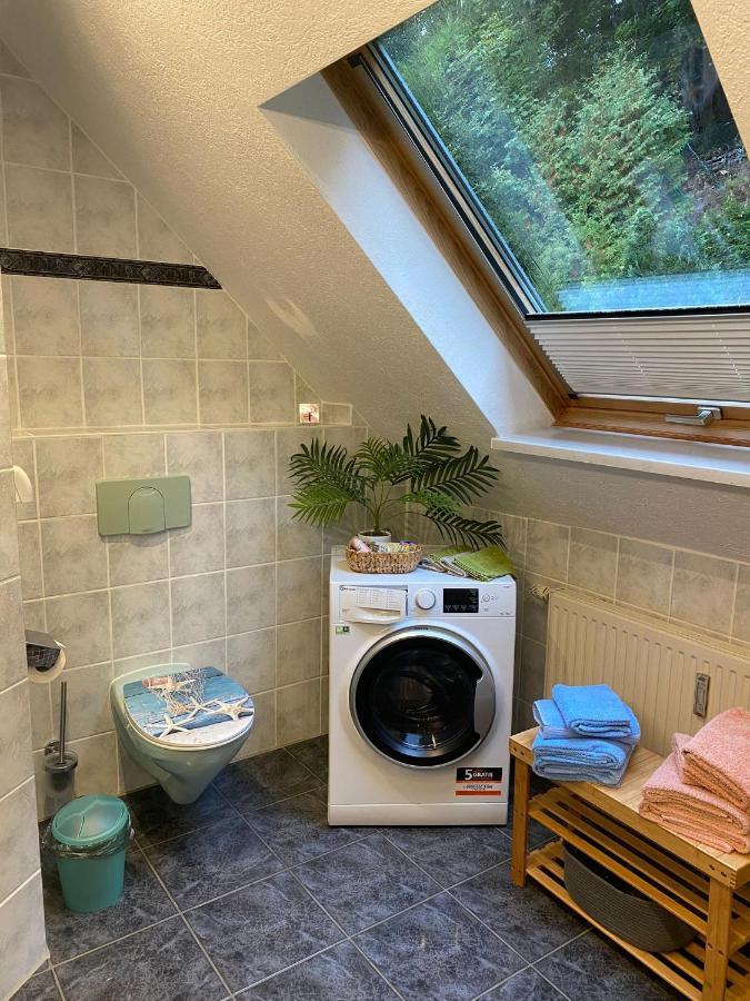 Waldblickwohnung Mit Schoener Terrasse Und Kamin Sebnitz Exterior foto
